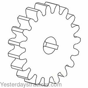 Farmall 2806 Hydraulic Pump Drive Gear 382332R1