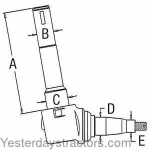 Allis Chalmers 7000 Spindle - Left Hand 400096