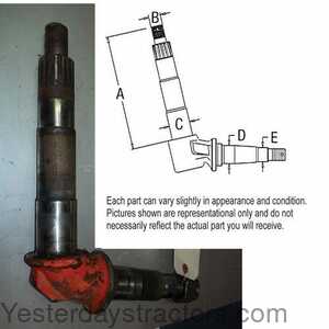 Case 580 Spindle 400302