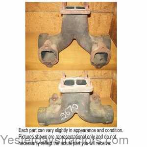 Case 1570 Exhaust Manifold Center Section 401508