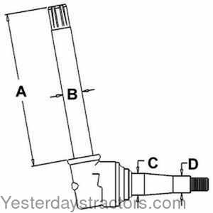 John Deere 4010 Spindle - Right Hand and Left Hand 402221