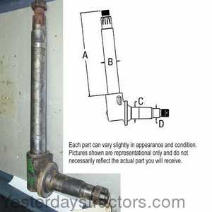 Oliver 1755 Spindle - Right Hand and Left Hand 402698