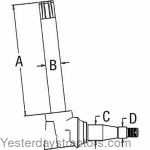 John Deere 6420 Spindle - Right Hand Or Left Hand 404777