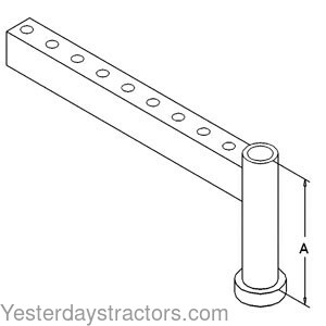 Farmall 595 Front Axle Knee 405712R12