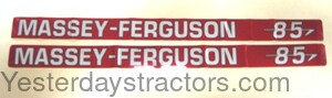 Massey Ferguson 85 Decal Set R4313