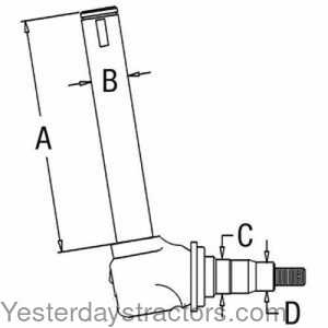 Allis Chalmers 6060 Spindle - Right Hand or Left Hand 497193