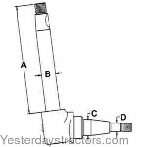 Case 400 Spindle - Right Hand and Left Hand 497495