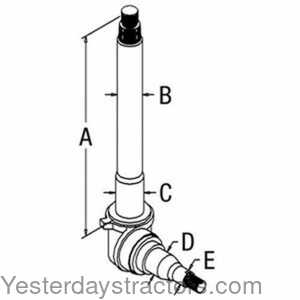 Ford TW35 Spindle 498647