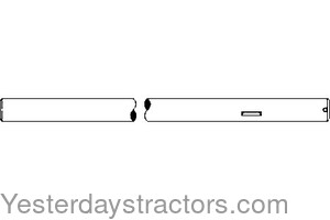 Farmall HV Brake Pedal Shaft 50170DA