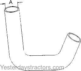 Massey Ferguson 150 Radiator Hose 505617M1