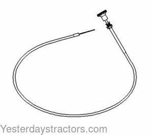 Massey Ferguson 175 Fuel Shutoff Cable 511414M1