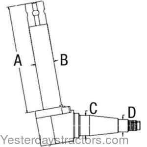 Ford 4830 Spindle 5166101