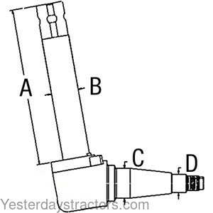 Ford TN75D Spindle - RH 5166109