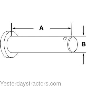 Farmall 3388 Stabilizer Yoke Pin 522246R1