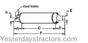 Massey Ferguson 1800 Muffler 525196M1
