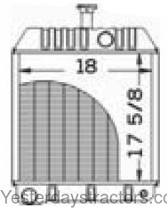 Massey Ferguson 50D Radiator 579010M92