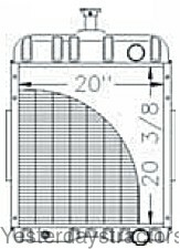 Farmall Hydro 70 Radiator 65427C1