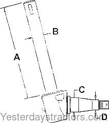 Massey Ferguson 250 Spindle 674386M93