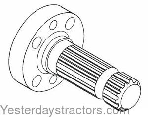 677496 PTO Stub Shaft 677496