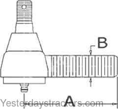 Allis Chalmers B Tie Rod End 70207725