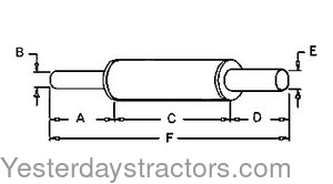 Allis Chalmers CA Muffler 70210081