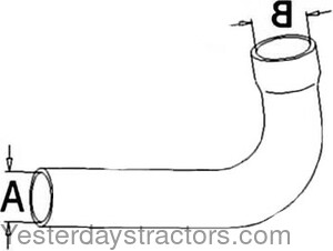 Allis Chalmers D17 Radiator Hose 70235356