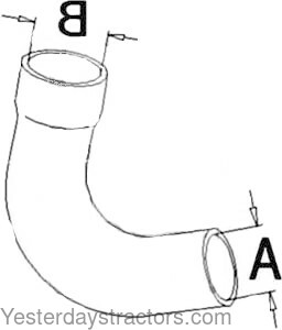 Allis Chalmers 190 Radiator Hose 70243015