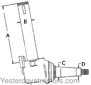 Allis Chalmers D21 Spindle 70252093