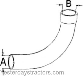 Allis Chalmers 7020 Radiator Hose 70262102