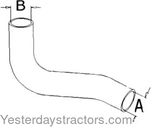 Allis Chalmers 7045 Radiator Hose 70267816