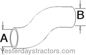 Allis Chalmers 8050 Radiator Hose 70268974