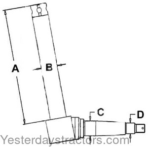 Allis Chalmers 5045 Spindle 72090684