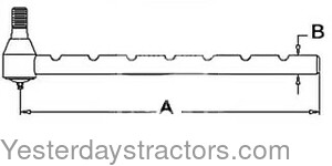 Allis Chalmers 400 Tie Rod End 72090710