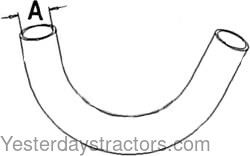 Allis Chalmers 5030 Radiator Hose 72098630