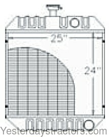 Oliver 6144 Radiator 72508105