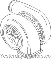 Allis Chalmers 8070 Turbocharger 74057982