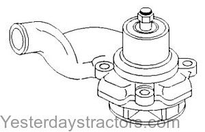 Massey Ferguson 175 Water Pump 743065M91