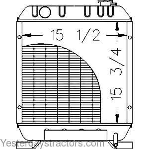 Ford TC25D Radiator 86402723