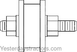 Massey Ferguson 165 Fuel Tank Mounting Bushing 883623M1