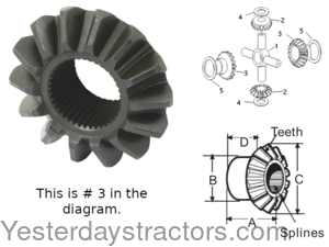 885518M1 Differential Gear 885518M1