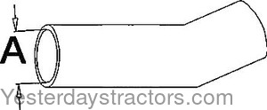 Massey Ferguson 35 Radiator Hose 890195M1