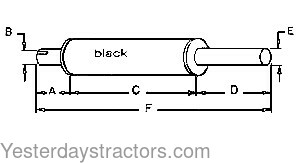 Massey Ferguson 178 Muffler 898228M94