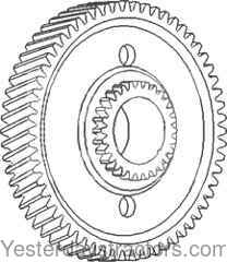 Ford 3055 Gear 8N7100