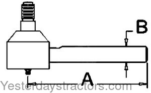 908825M1 Drag Link End 908825M1