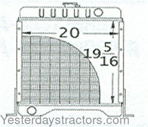 Case 1835C Radiator A190749