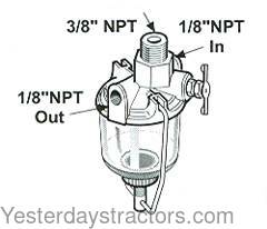 Case D Fuel Strainer Assembly A31102