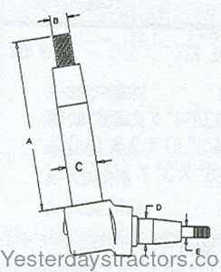 Case 300 Front Spindle A36534