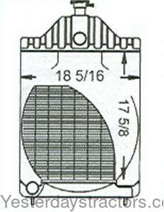 Case 580CK Radiator A39345