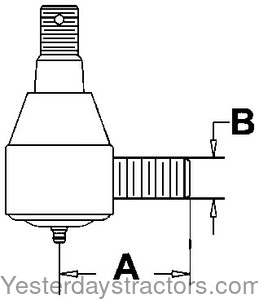 Case 580F Tie Rod End A40962