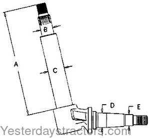 Case 730 Front Spindle A57441